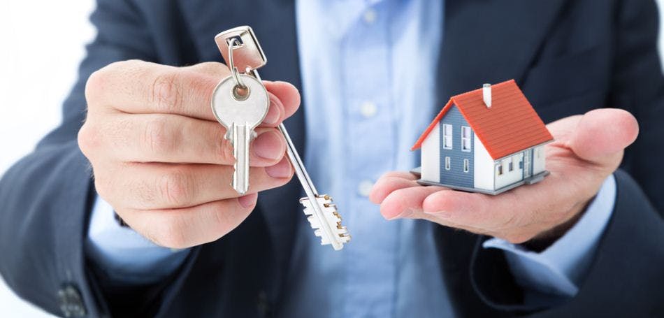 Property agent with key