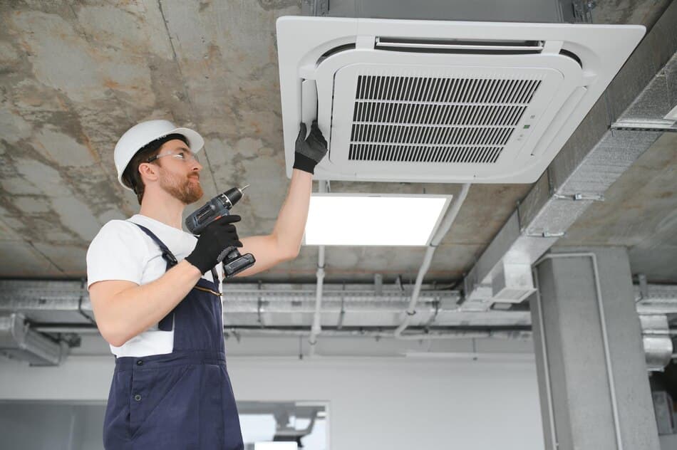 Ceiling Cassette Aircon Servicing Singapore