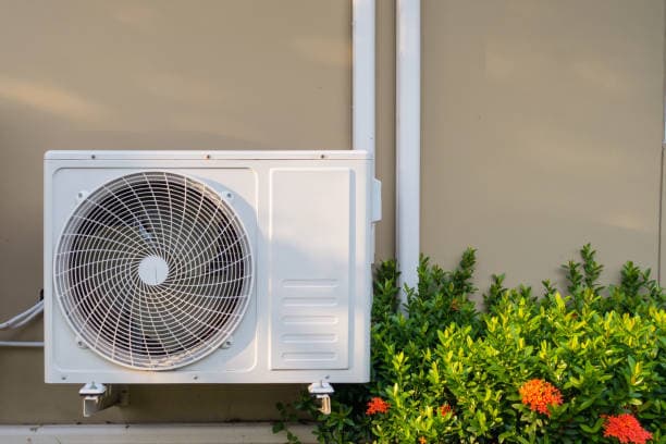 aircon condenser installed outside